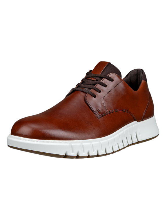 ECCO Sneaker Gruuv Studio Derby (Premium-Leder) braun Herren