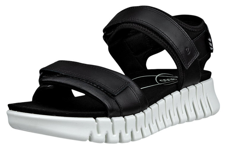 ECCO Sandal Gruuv Sol Lea (Premium Leather) black ladies