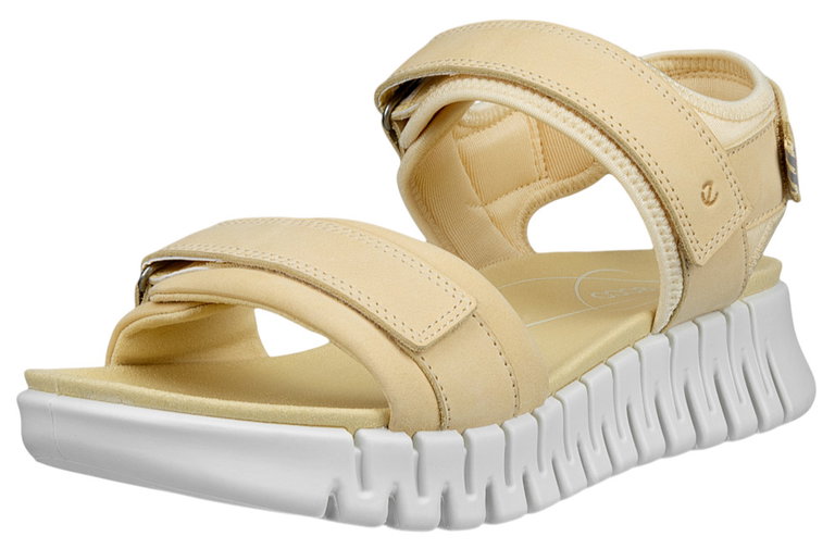 ECCO Sandale Gruuv Sol Lea (Premium-Leder) beige Damen