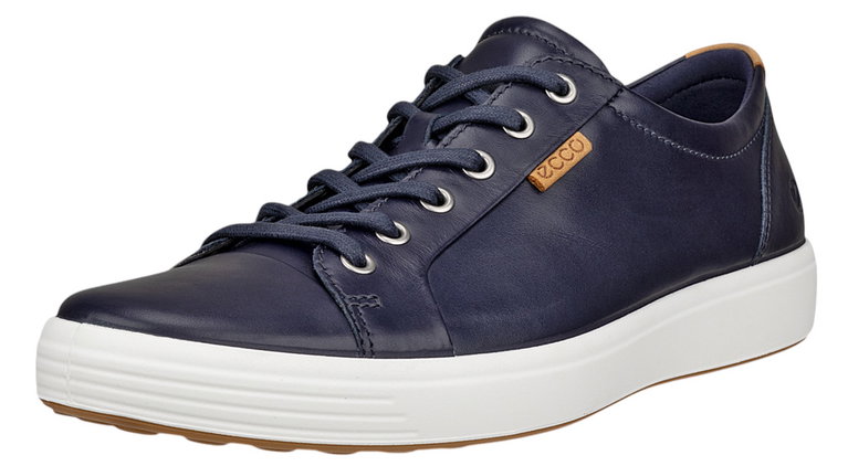 ECCO Sneaker Mens Soft 7 (aus Premium-Leder) navyblau Herren