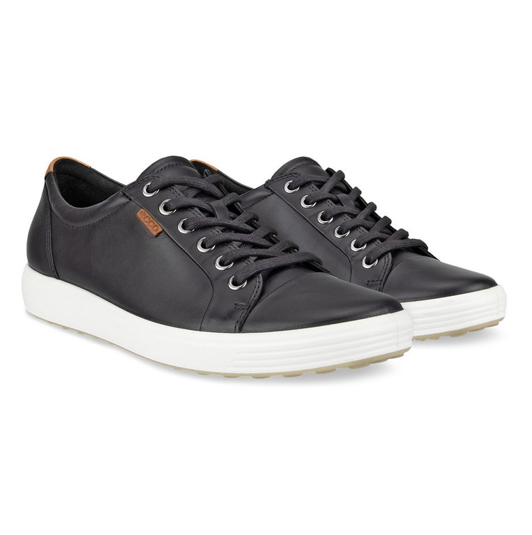 ECCO Sneaker Soft 7 (Vollnarbenleder) schwarz Damen