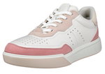 ECCO Street Court Lea Sneakers (Premium Leather) white/pink ladies