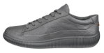 ECCO Sneaker Soft Zero WP (Premium-Leder, wasserdicht) grau Herren