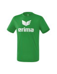 Erima Sport-Tshirt Promo (100% Polyester) dunkelgrün/weiss Kinder