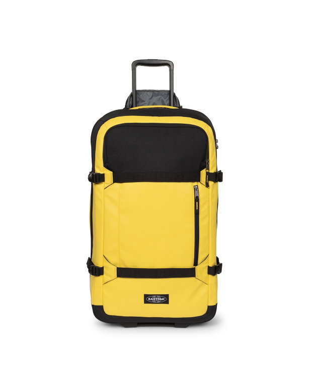 Eastpak Travel-Reisetasche Transit'r Pro M Authentic Original (mit Rollen, 63 Liter) gelb/schwarz