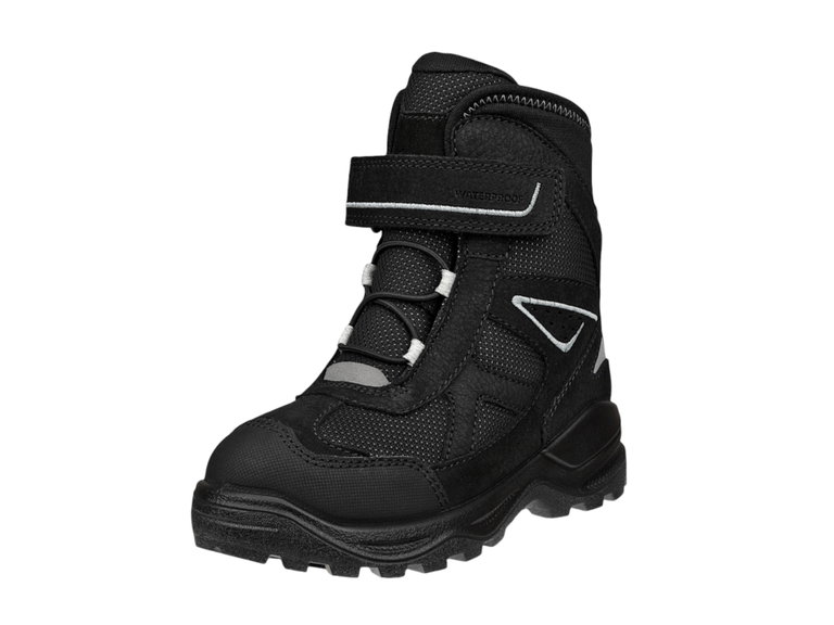 Ecco Winterstiefel Snow Mountain (Nubukleder/Textil, wasserdicht) schwarz Kinder