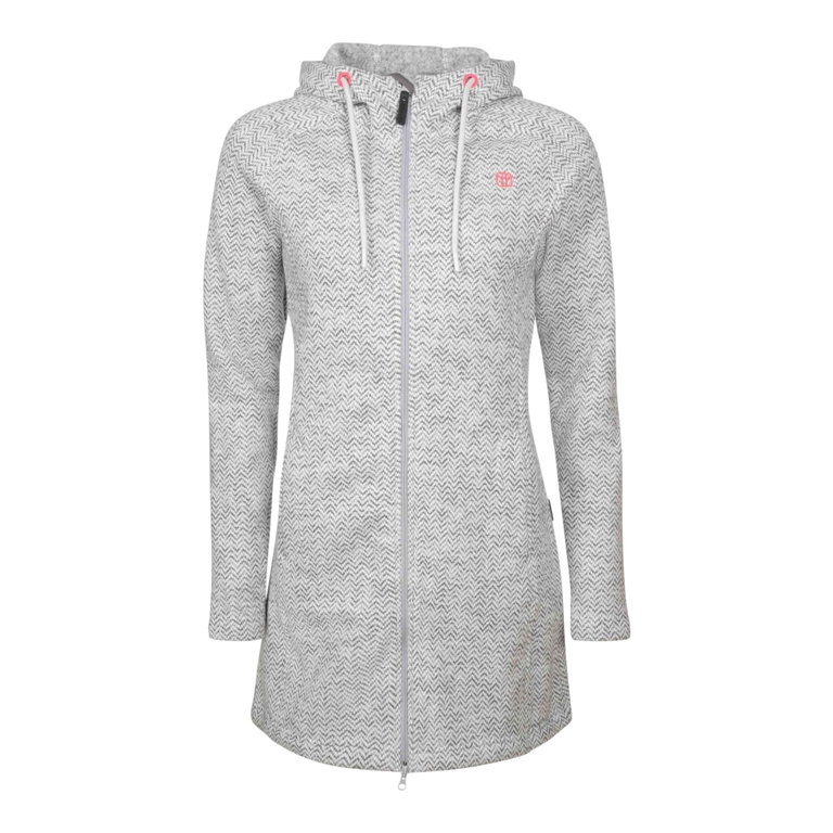 Elkline Fleecejacke Durchgewärmt (Fleecemantel) weiss/grau Damen