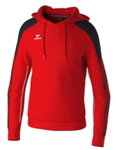 Erima Kapuzenpullover Evo Star (100% Polyester) rot/schwarz Kinder