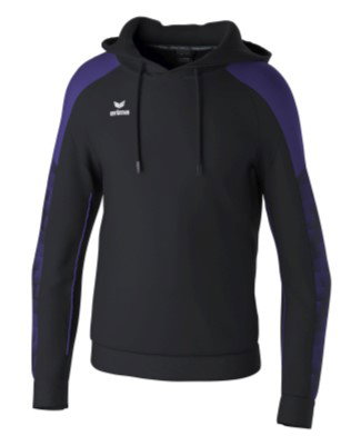 Erima Kapuzenpullover Evo Star (100% Polyester) schwarz/violett Kinder