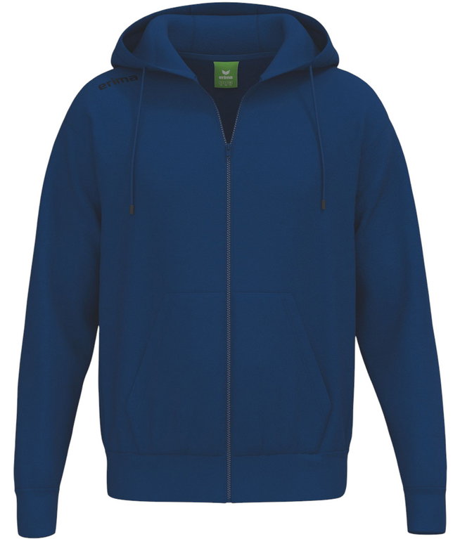 Erima Kapuzenpullover TS Hoodie Full Zip (Mischgewebe) navyblau Herren