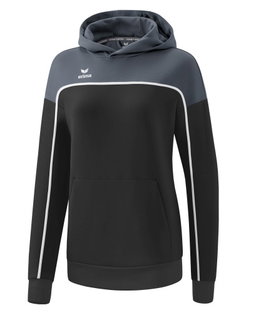Erima Kapuzenpullover Hoodie Change (Baumwollmix) schwarz/grau Damen