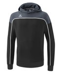 Erima Kapuzenpullover Hoodie Change (Baumwollmix) schwarz/grau Jungen
