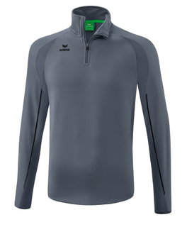 Erima Sport-Langarmshirt Liga Star Trainingstop (strapazierfähig Funktionsmaterial, Stehkragen) grau/schwarz Herren