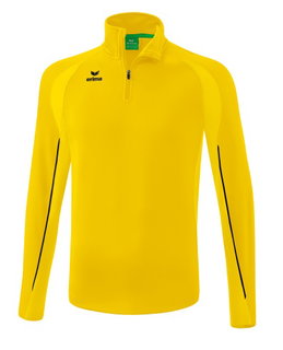 Erima Sport-Langarmshirt Liga Star Trainingstop (strapazierfähig Funktionsmaterial, Stehkragen) gelb/schwarz Herren