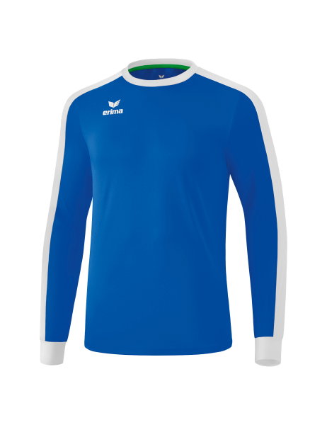 Erima Sport-Langarmshirt Trikot Retro Star (100% Polyester) royalblau/weiss Herren