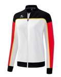 Erima Präsentationsjacke Change (100% rec. Polyester, elastisches Funktionsmaterial) weiss/schwarz/rot Damen