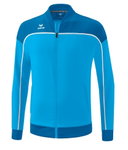 Erima Präsentationsjacke Change (100% rec. Polyester, elastisches Funktionsmaterial) curacaoblau/weiss Jungen
