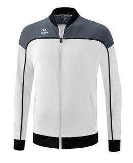 Erima Präsentationsjacke Change (100% rec. Polyester, elastisches Funktionsmaterial) weiss/grau/schwarz Jungen