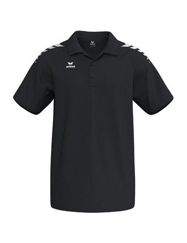 Erima Sport-Polo CMPT Wings (Baumwolle-Mischung, bequeme Passform) schwarz/weiss Herren