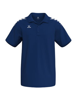 Erima Sport-Polo CMPT Wings (Baumwolle-Mischung, bequeme Passform) navyblau/weiss Herren