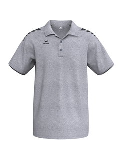 Erima Sport-Polo CMPT Wings (Baumwolle-Mischung, bequeme Passform) melangegrau Herren
