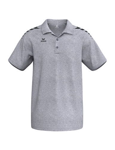 Erima Sport Polo CMPT Wings (cotton blend, comfortable fit) melange grey men's