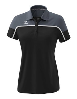 Erima Sport-Polo Change (100% rec. Polyester, schnelltrocknend Funktionsmaterial) schwarz/grau Damen
