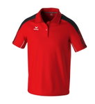 Erima Sport-Polo Evo Star (100% rec. Polyester) rot/schwarz Herren