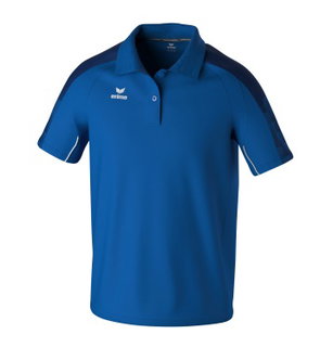 Erima Sport-Polo Evo Star (100% rec. Polyester) royalblau/navyblau Herren