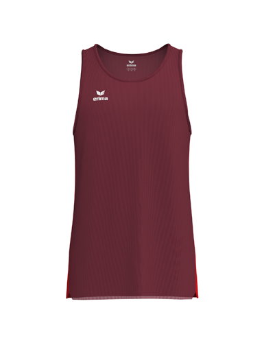 Erima Sport-Tank Top T&F Wings Singlet (leicht, schnelltrocknend) bordeauxrot Herren