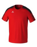 Erima Sport-Tshirt Evo Star (100% rec. Polyester, leicht) rot/schwarz Kinder