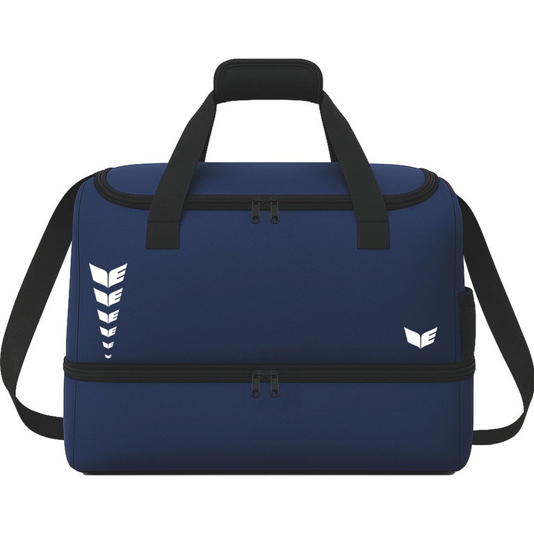 Erima Sporttasche Intro mit Bodenfach (Größe S - 33 Liter) navyblau 40x25x33cm