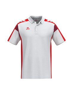 Erima Tennis-Polo Celebrate 125 Function (100% rec. Polyester, schnelltrocknend) weiss/rot Herren