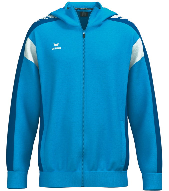 Erima Trainingsjacke Celebrate 125 mit Kapuze (atmungsaktiv, 100% Polyester) curacaoblau Kinder