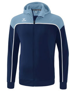 Erima Trainingsjacke Change mit Kapuze (rec. Polyester, strapazierfähig, mit Reißverschlusstaschen) navyblau Herren