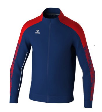 Erima Trainingsjacke Evo Star (Stehkragen, strapazierfähig) navyblau/rot Kinder