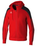 Erima Trainingsjacke Evo Star mit Kapuze (hoher Tragekomfort) rot/schwarz Kinder