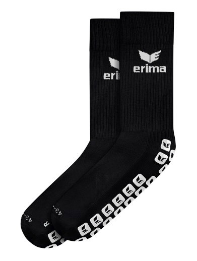 Erima Training Sock Grip (moisture-regulating) black/grey - 1 pair