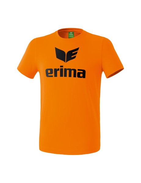 Erima Sport-Tshirt Basic Promo Logo (100% Baumwolle) orange Herren