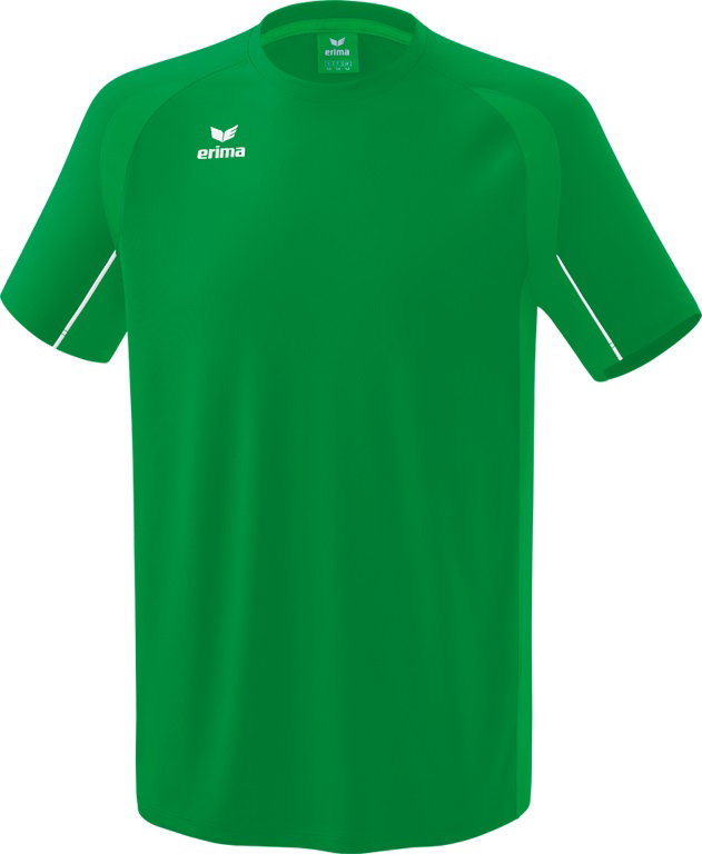 Erima Sport-Tshirt Liga Star (robust, elastisch, feuchtigkeitsableitend) smaragdgrün/weiss Jungen