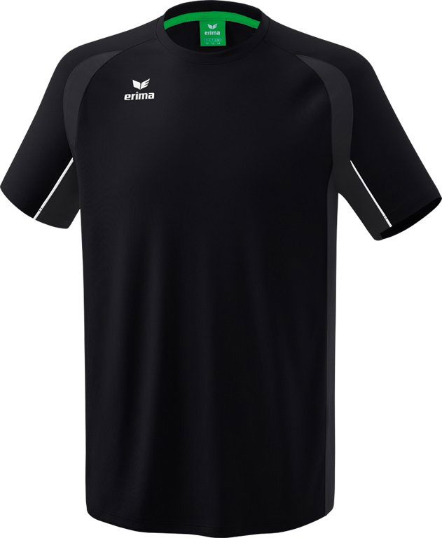 Erima Sport-Tshirt Liga Star (robust, elastisch, feuchtigkeitsableitend) schwarz/weiss Herren