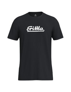 Erima Freizeit-Tshirt Retro 2.0 (100% Baumwolle) schwarz Herren