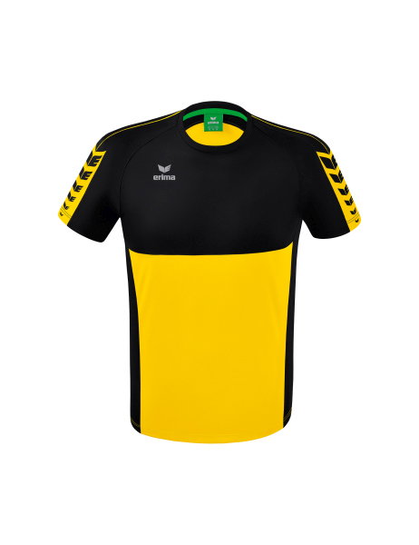 Erima Sport T-shirt Six Wings (100% Polyester, quick-drying, comfortable feel) yellow/black Men