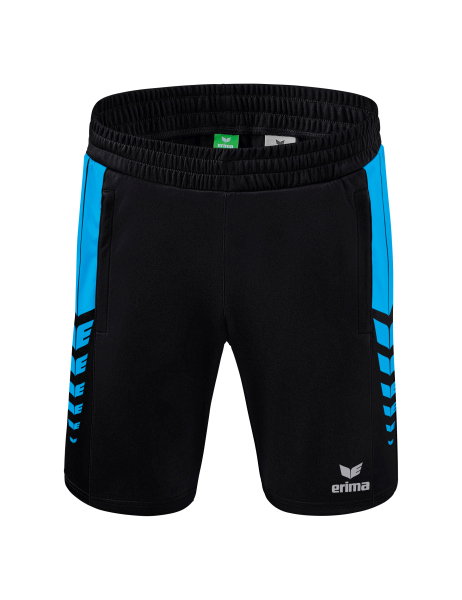 Erima Sports Shorts Short Six Wings Worker (100% Polyester) short black/curacao blue Men