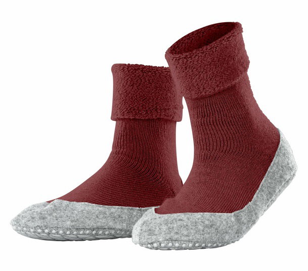 Falke Slippers Cosyshoe (soft Merino wool) henna red Women