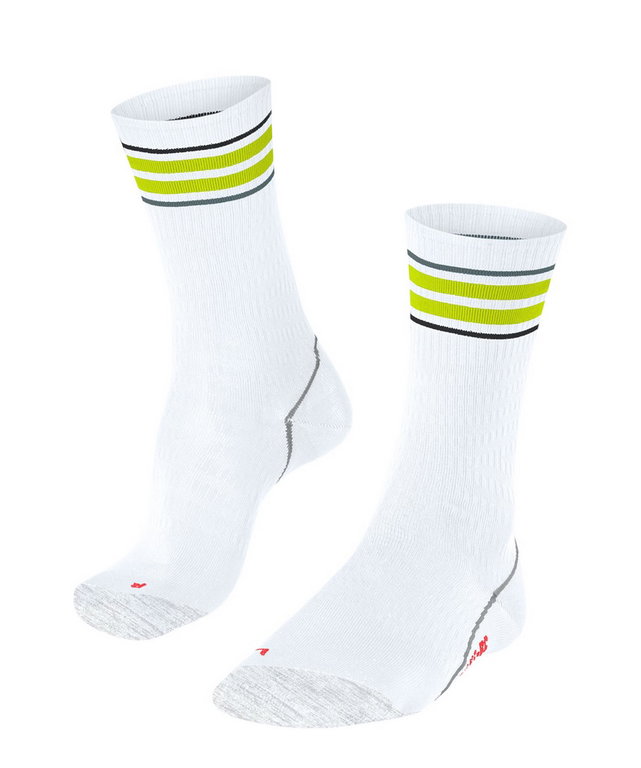 Falke Bikesocke BC Impulse Rapid (ultraleichte Polsterung, Netzgestrick) weiss/limegrün - 1 Paar