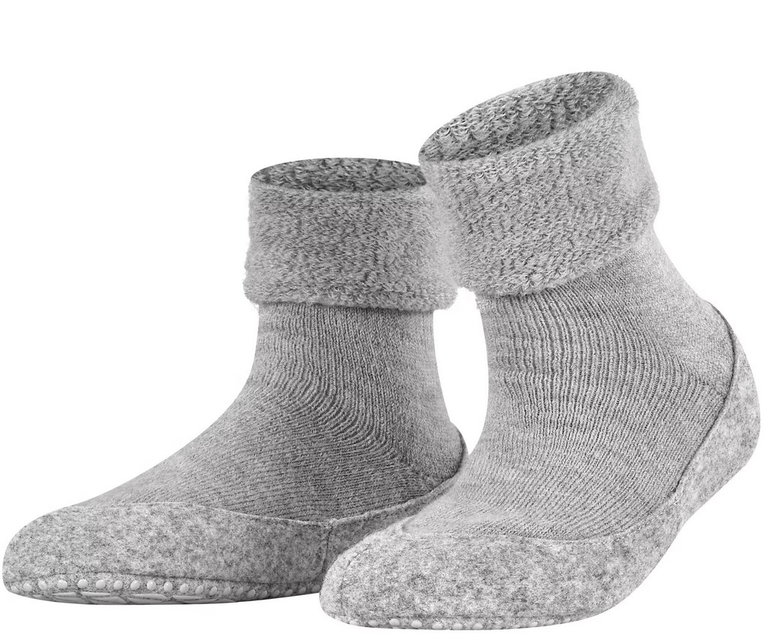 Falke Hausschuhe Cosyshoe (weiche Merinowolle) hellgrau Damen