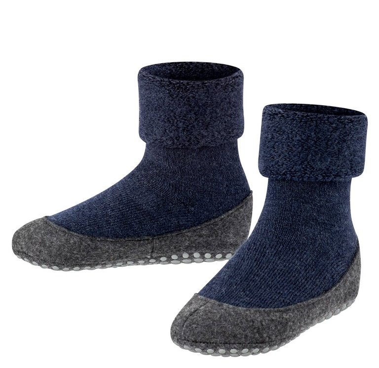 Falke Hausschuhe Cosyshoe (weiche Merinowolle) dunkelblau Kinder
