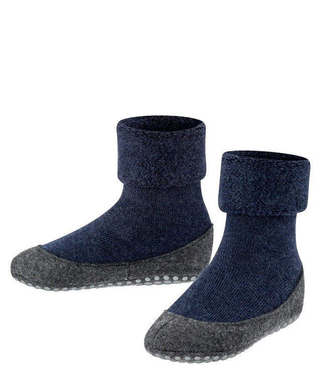Falke Hausschuhe Cosyshoe Minis (leichte, wärmende Merinowolle) dunkelblau Kinder