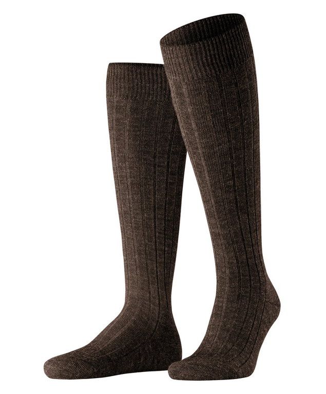 Falke Knee Socks Carpet in Shoe (climate-regulating Merino wool) brown Men - 1 Pair